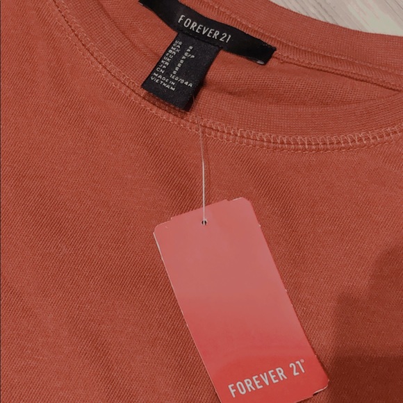 F21 | NWT Burnt Orange Tshirt Dress - Picture 2 of 2